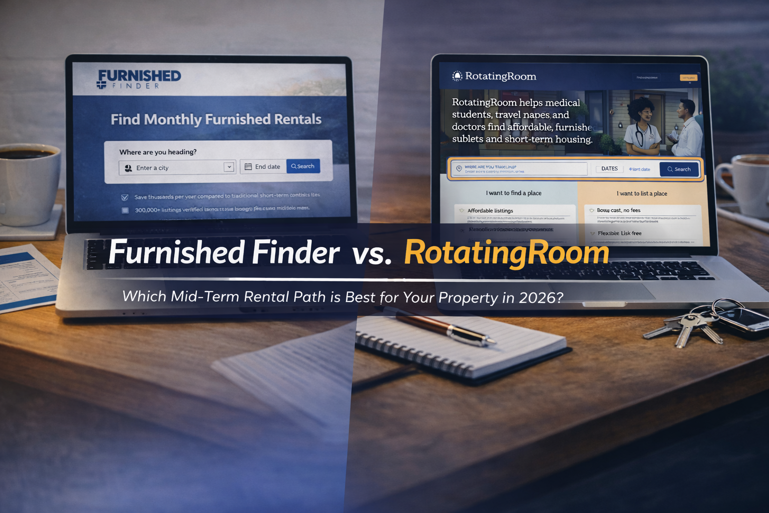 Furnished Finder vs. RotatingRoom: A Landlord’s Guide to Mid-Term Rentals (2026 Update)